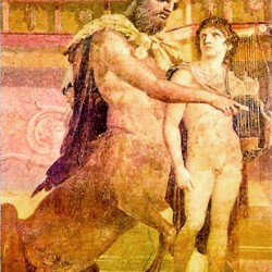 "Хирон и Ахиллес". Помпейская фреска