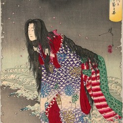 "Киё-химэ превращается в змею". Автор Цукиока Ёситоси