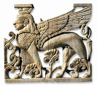 Ламассу. Плакетка из слоновой кости (IX в. до н.э.).