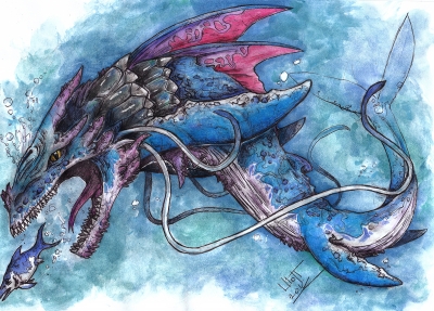 Левиафан. Иллюстрация Кейтара Вольфура