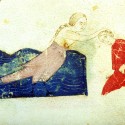 Сирена, умерщвляющая путника. Рукопись Моргановской библиотеки Manuscript. M.459, fol.8r