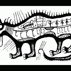 Мичибичи. Рисунок индейского художника Н.Моррисо
