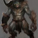Минотавр. Рисунок Тобиаса Квана к игре "God of War"
