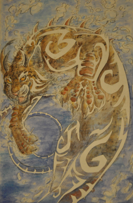 Мичибичи (Mishibizhiw). Рисунок RileyKitty