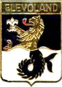 Морской лев Элеволанда, провинции Нидерландов (значок)