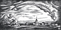 Огненный змей. Рисунок Мерчина Новак-Нехорньского