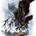Peryton. Иллюстрация к бестиарию игр AD&D