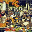 Кадр из анимэ (м/ф) "PomPoko (Война тануки в эпоху Хэнсей и Пом-Поко)"