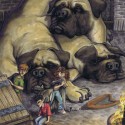 Пушок. Иллюстрация Кейта Джеймса к книге "Гарри Поттер и философский камень"
