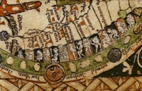 Чудовищные племена. Псалтырная карта. Англия, XIII век