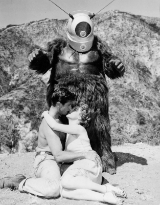 Рекламное фото к фильму "Робот-монстр" (Robot Monster, 1953)