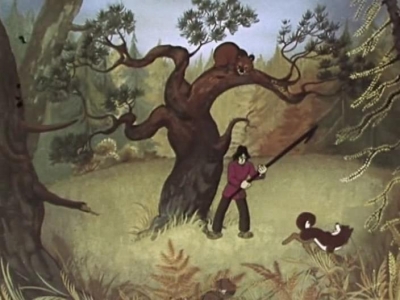 Кадр из мультфильма "Седой медведь" 1988 года