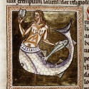 Сирена. Рукопись Бодлеянской библиотеки (MS Ashmole 1511, fol.065v.)