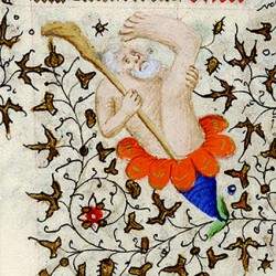 Скиапод. Иллюстрация из средневекового манускрипта
