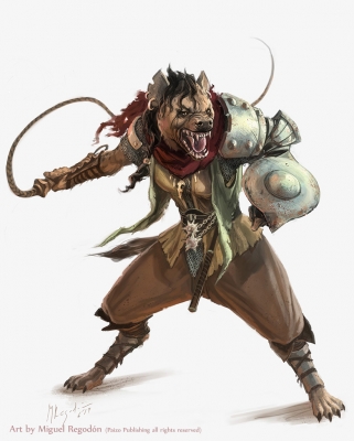 Slave Master Gristtlefang. Иллюстрация Мигеля Регодона Харкнесса (Miguel Regodón Harkness) к сеттингу Pathfinder
