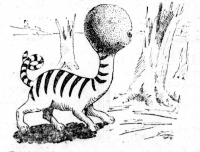 Кот-расщепенец. Иллюстрация Арта Чайлдза, 1922