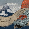 Тануки. Иллюстрация Юко Шимизу для проекта "Beware of the Yokai!" от Discovery Channel