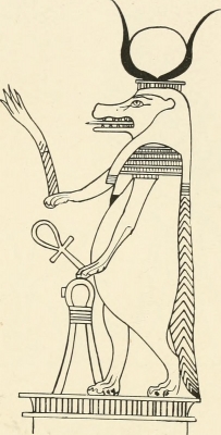Богиня Таурт. Изображение из описи III и IV египетских залов Британского музея