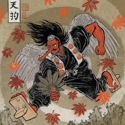 Тэнгу. Иллюстрация Юко Шимизу для проекта "Beware of the Yokai!" от Discovery Channel