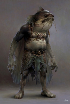 Якша. Иллюстрация Тианьюа Сю (Tianhua Xu, 徐天华)