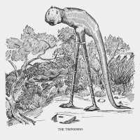 Триподеро. Иллюстрация Кёр Дю Буа из книги "Устрашающие твари промысловых лесов" (1910)