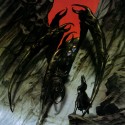 Унголиант и Мелькор. Автор: John Howe