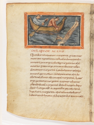 О камне агате. Рукопись Городской библиотеки Берна (Cod. 318, fol.20v)