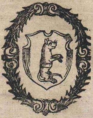 Герб "Морской кот". Изображение из "Orbis Poloni", XVII век