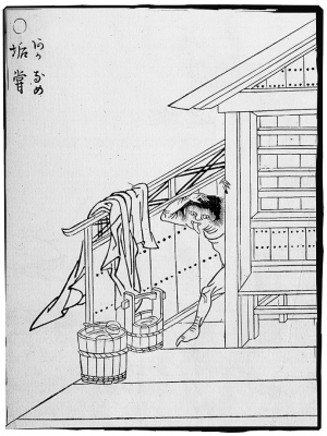 Аканамэ. Иллюстрация Ториямы Сэкиэна
