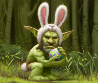 Пасхальный гоблин (Easter Goblin). Иллюстрация Бобби Чу (Bobby Chiu, Imaginism Studios)