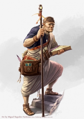Циклопий хранитель знаний. Иллюстрация Мигеля Регодона Харкнесса (Miguel Regodón Harkness) к сеттингу Pathfinder