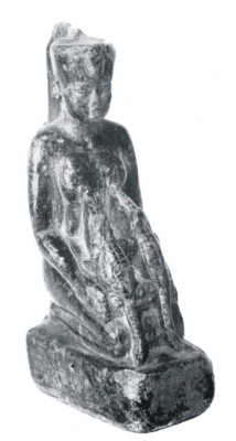 Статуэтка богини Нейт, кормящей двух крокодилов