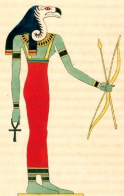 Богиня Нехбет. Книжная иллюстрация