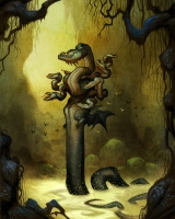Лернейская гидра. Иллюстрация Юхана Эгеркранса
