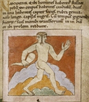 Люди с двумя лицами. Рукопись Бодлеянской библиотеки (MS. Bodley 614, fol. 040r.)