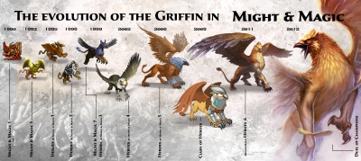 Эволюция грифонов в серии игр Might&Magic