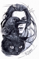 Ведьма. Иллюстрация Andy Wendigo (O-Zimina)