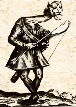 Человек-журавль. Илюстрация из кельнской брошюры