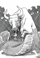 Офиотавр. Иллюстрация Ричарда Свенссона