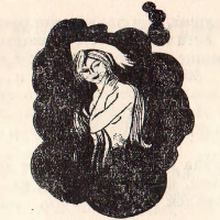 Иллюстрация Эдуарда Морозова к удмуртской сказке "Подменная шайтаном"