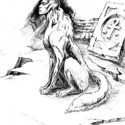 Первач-пес. Карандашный рисунок Павла Левчука