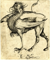 Парнокопытный грифон от Исраэля фон Мекенема