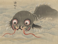 Уми-бодзу. Иллюстрация Кано Торин Ёсинобу (狩野洞琳由信), 1802 год
