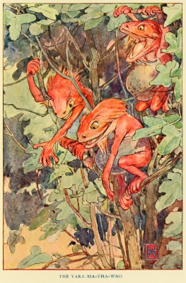 Яра-ма-йха-ху. Иллюстрация Элис Вудвард к книге Уильяма Рамсея Смита "Мифы и легенды австралийских аборигенов" (1932)