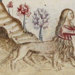 Изображение женского леонтокентавра в виде кающейся Марии Магдалины