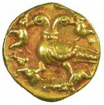 Гандаберунда на монете правителя Виджаянагарской империи царя Ачьютадеварайи (1529-1542 годы)