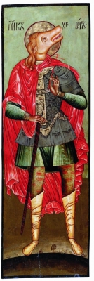 Мученик Христофор Кинокефал. Икона XVII века