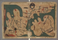 Карта мира. Рукопись Бодлеянской библиотеки (MS. Arab. c. 90, fol. 23v.-24r.)