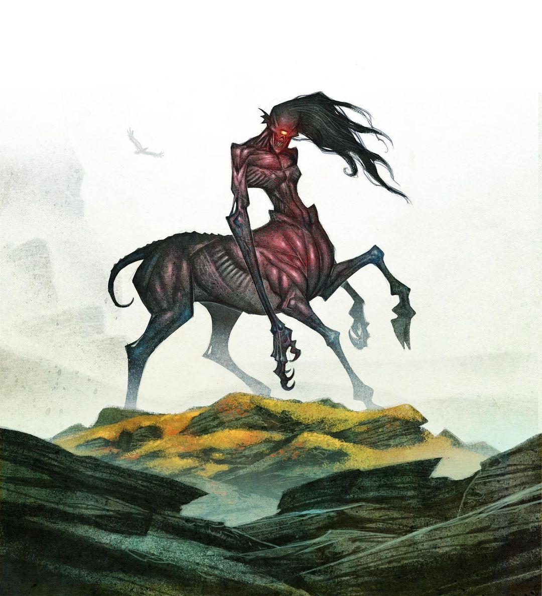 name of sea monster Nuckelavee from the Orkney folklore. alternate name of ...
