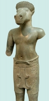 Хаягрива в ипостаси Ваджимукхи. Камбоджийская статуя из песчанника, конец X века